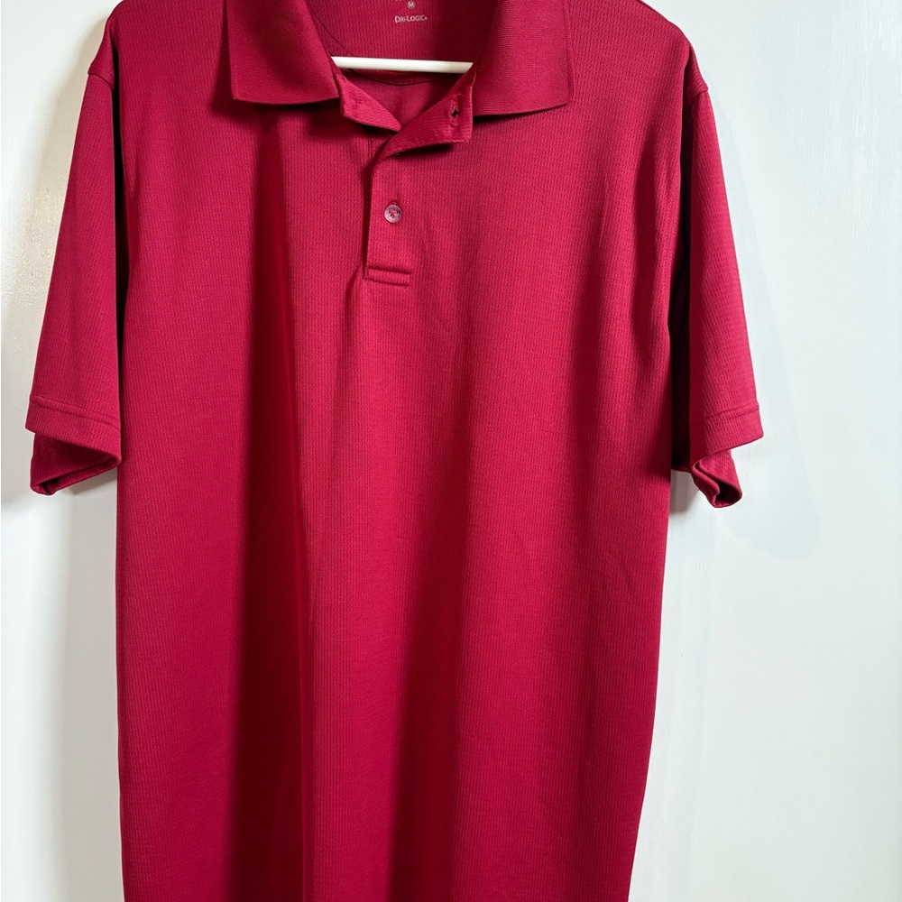 Men's Classic Polo Shirt in Deep Red